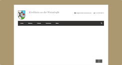 Desktop Screenshot of kirchheim-weinstrasse.de