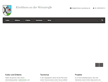 Tablet Screenshot of kirchheim-weinstrasse.de